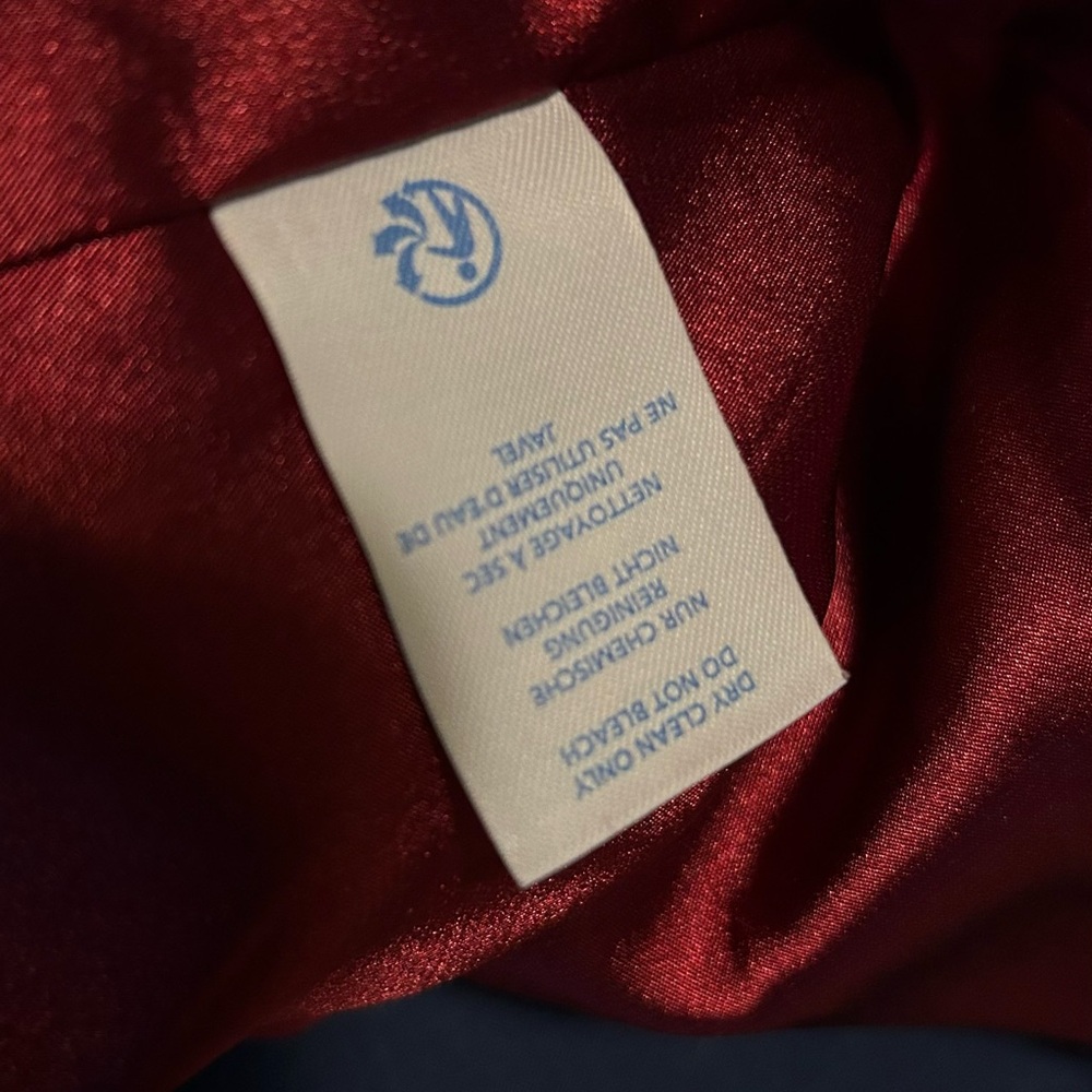 Red velvet fitted silk petite stretch velvet, cocktail dress 2 petite US (6 UK) - Picture 8 of 12